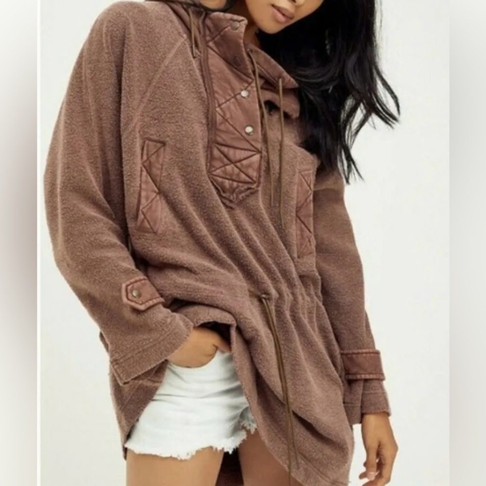 Free People Sadie’s Surplus Overszied Jacket Pullover